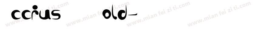 AcciusTEE Bold字体转换